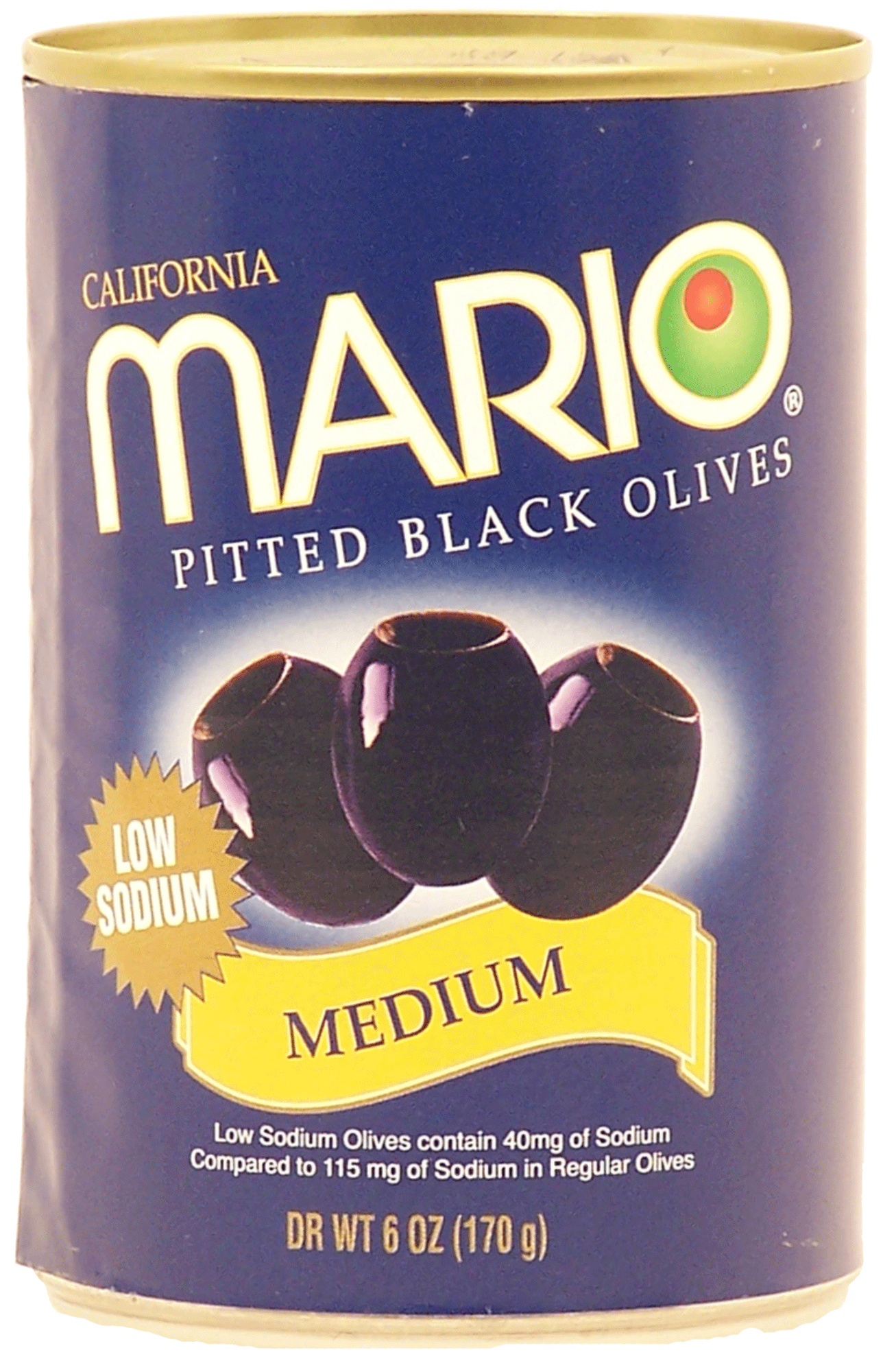 Mario California low sodium medium pitted ripe olives Full-Size Picture